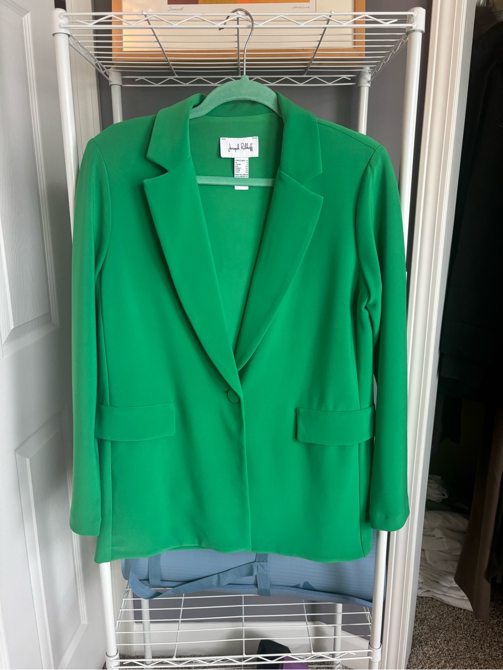 Joseph Ribkoff Green Single-Button Blazer